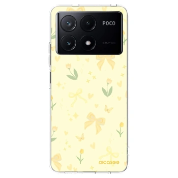 Picasee silikonový průhledný obal pro Xiaomi Poco X6 Pro - Honey Blossom