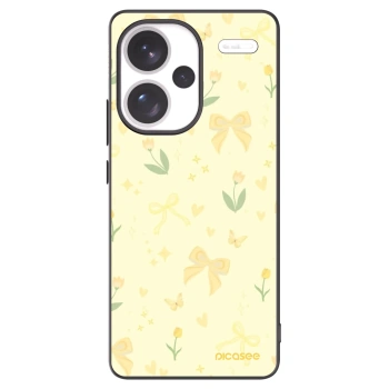 Picasee silikonový černý obal pro Xiaomi Redmi Note 13 Pro+ 5G - Honey Blossom