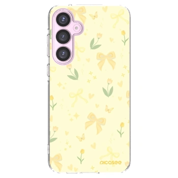 Picasee silikonový průhledný obal pro Samsung Galaxy A55 5G A556B - Honey Blossom