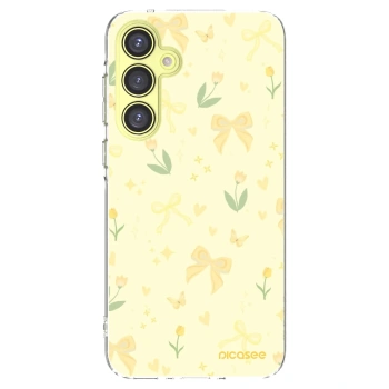 Picasee silikonový průhledný obal pro Samsung Galaxy A35 5G A356B - Honey Blossom