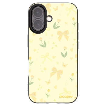 Picasee silikonový černý obal pro Apple iPhone 16 - Honey Blossom