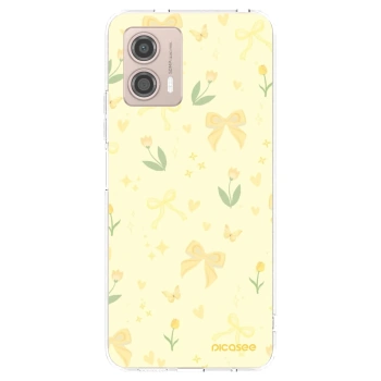 Picasee silikonový průhledný obal pro Motorola Moto G53 5G - Honey Blossom