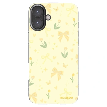 Picasee silikonový průhledný obal pro Apple iPhone 16 Plus - Honey Blossom