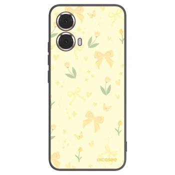 Picasee silikonový černý obal pro Motorola Moto G85 - Honey Blossom