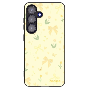 Picasee silikonový černý obal pro Samsung Galaxy S25 5G - Honey Blossom