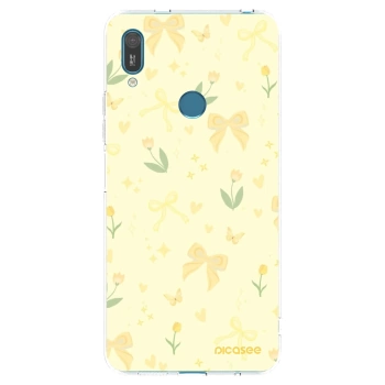 Picasee silikonový průhledný obal pro Huawei Y7 2019 - Honey Blossom