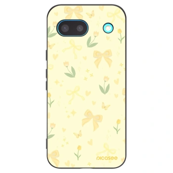 Picasee silikonový černý obal pro Google Pixel 8a - Honey Blossom