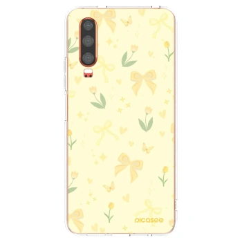 Picasee silikonový průhledný obal pro Huawei P30 - Honey Blossom