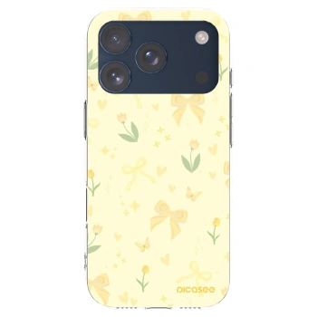Picasee silikonový průhledný obal pro Apple iPhone 17 Pro - Honey Blossom