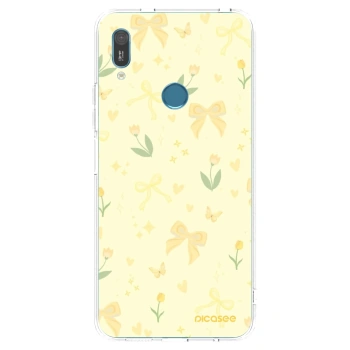 Picasee silikonový průhledný obal pro Huawei Y6 2019 - Honey Blossom