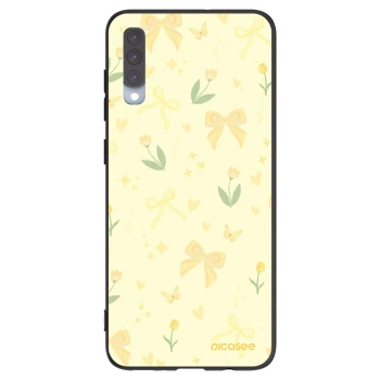 Picasee silikonový černý obal pro Samsung Galaxy A70 A705F - Honey Blossom