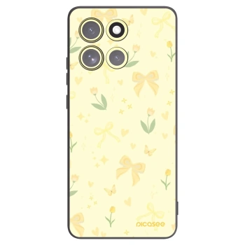Picasee silikonový černý obal pro Motorola Moto G86 5G - Honey Blossom