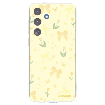 Picasee silikonový průhledný obal pro Samsung Galaxy S25 FE 5G - Honey Blossom