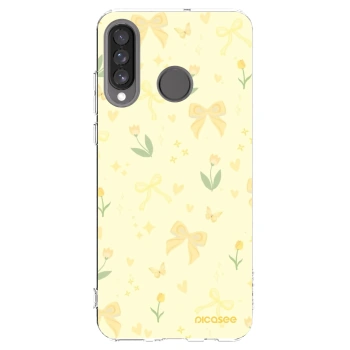 Picasee silikonový průhledný obal pro Huawei P30 Lite - Honey Blossom