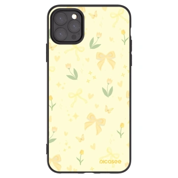 Picasee silikonový černý obal pro Apple iPhone 11 Pro Max - Honey Blossom