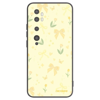 Picasee silikonový černý obal pro Xiaomi Mi Note 10 (Pro) - Honey Blossom