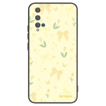 Picasee silikonový černý obal pro Huawei Nova 5T - Honey Blossom