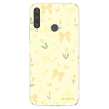 Picasee silikonový průhledný obal pro Huawei P40 Lite E - Honey Blossom