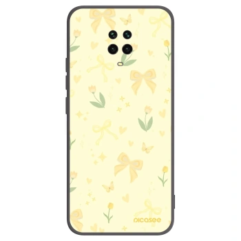 Picasee silikonový černý obal pro Xiaomi Redmi Note 9S - Honey Blossom