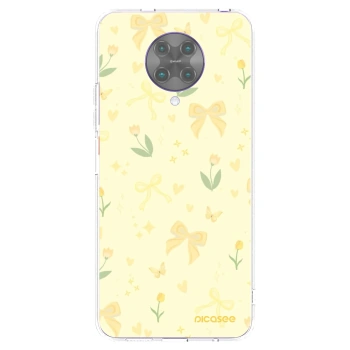 Picasee silikonový průhledný obal pro Xiaomi Poco F2 Pro - Honey Blossom