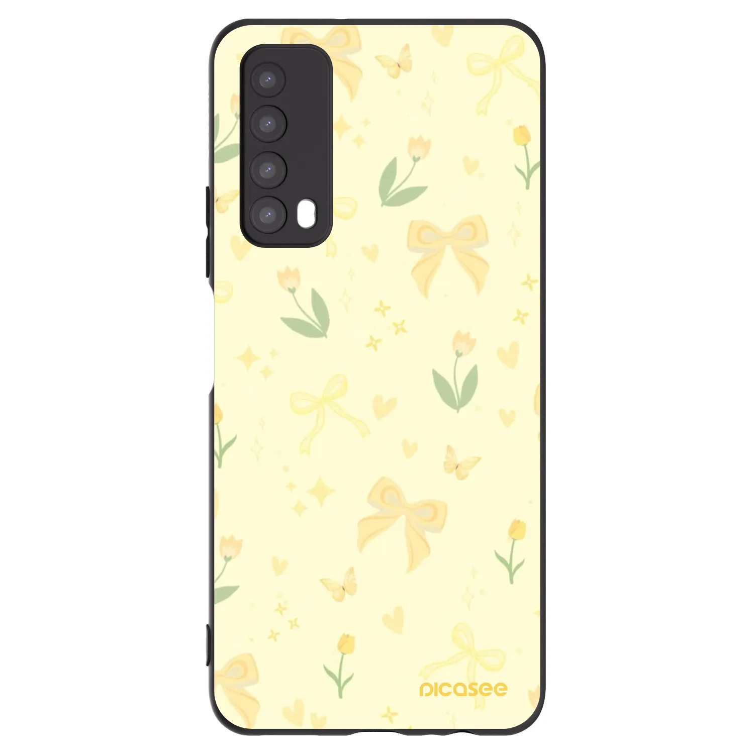 Picasee silikonový černý obal pro Huawei P Smart 2021 - Honey Blossom