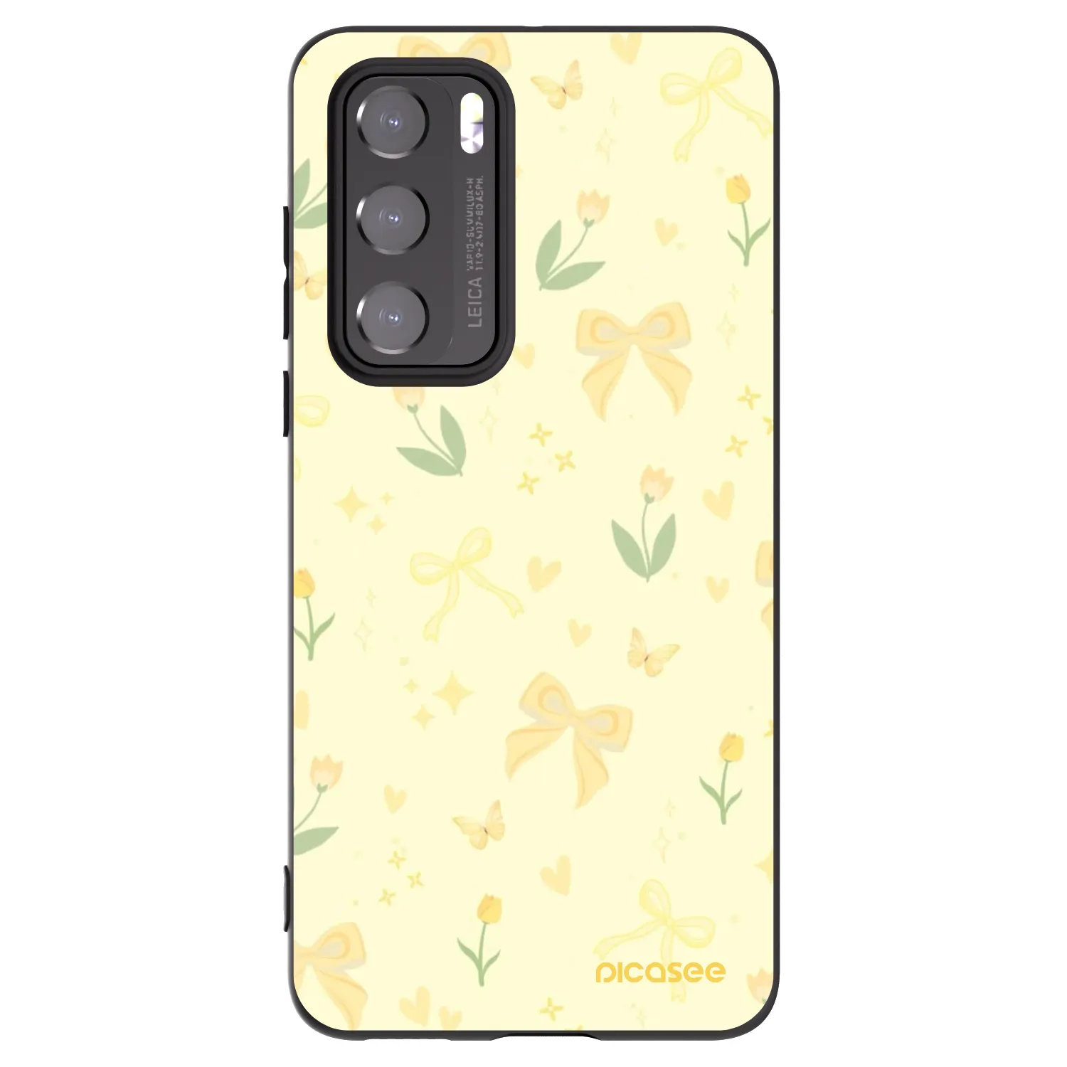 Picasee silikonový černý obal pro Huawei P40 - Honey Blossom