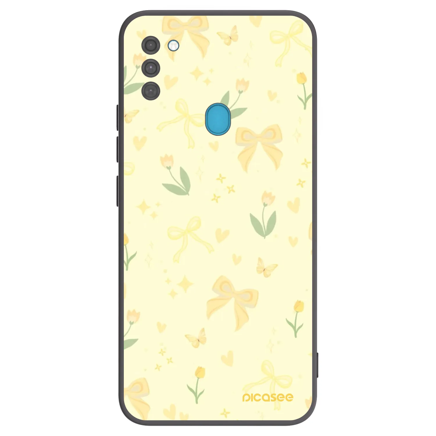 Picasee silikonový černý obal pro Samsung Galaxy M11 - Honey Blossom
