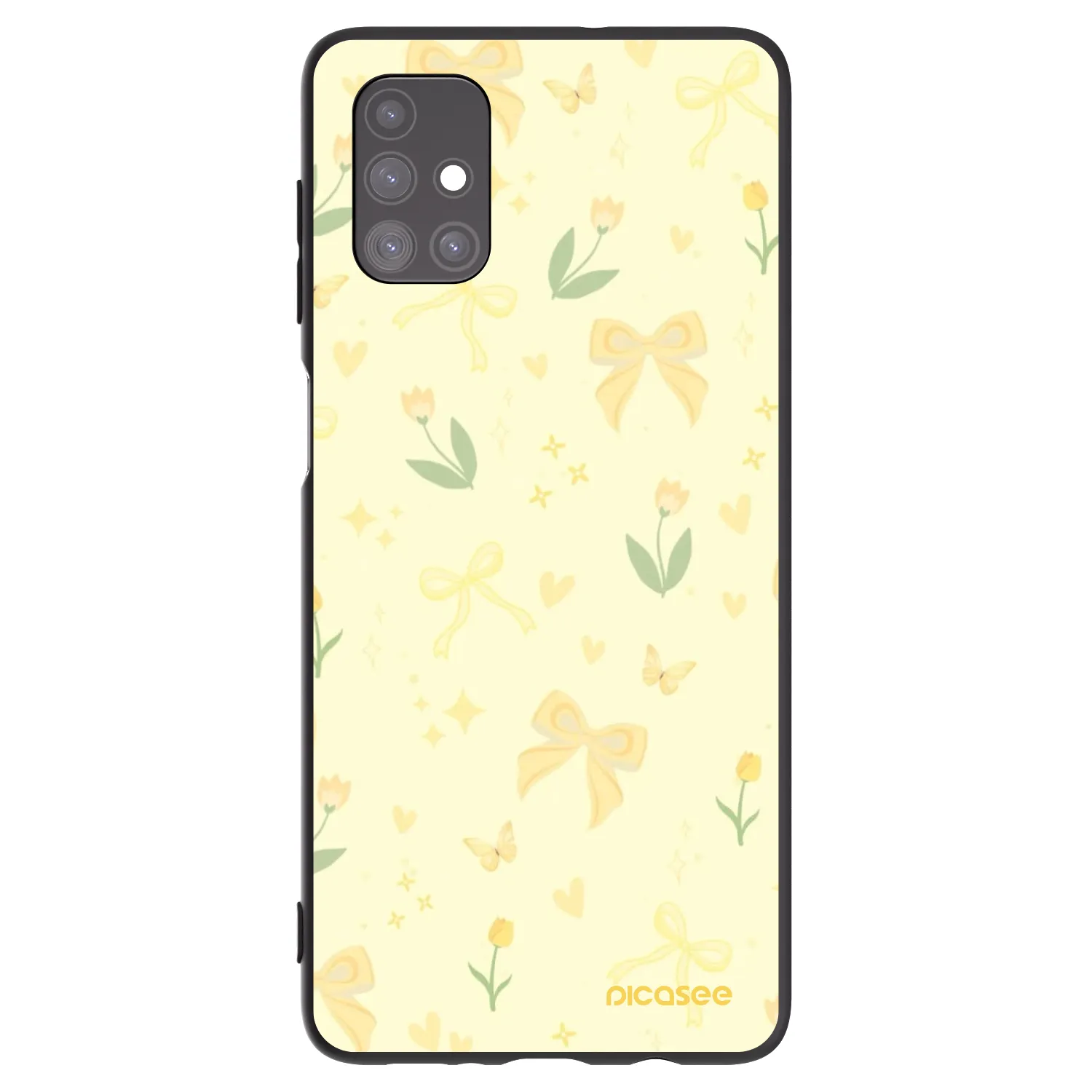 Picasee silikonový černý obal pro Samsung Galaxy M51 M515F - Honey Blossom