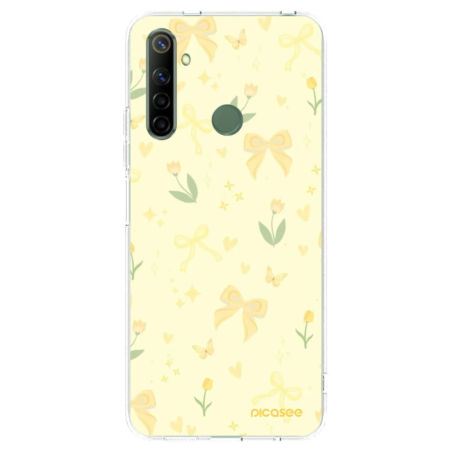 Picasee silikonový průhledný obal pro Realme 6i - Honey Blossom