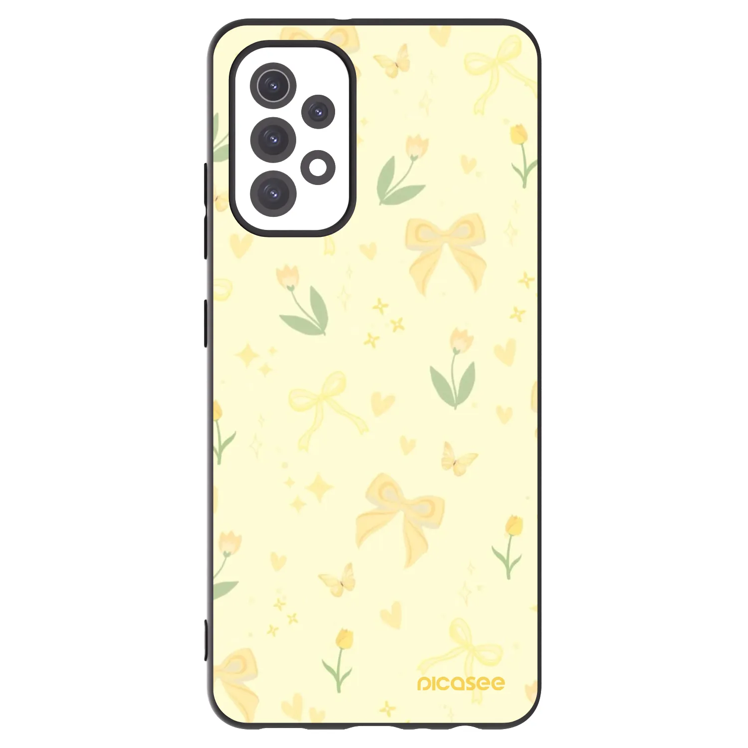 Picasee silikonový černý obal pro Samsung Galaxy A32 5G A326B - Honey Blossom