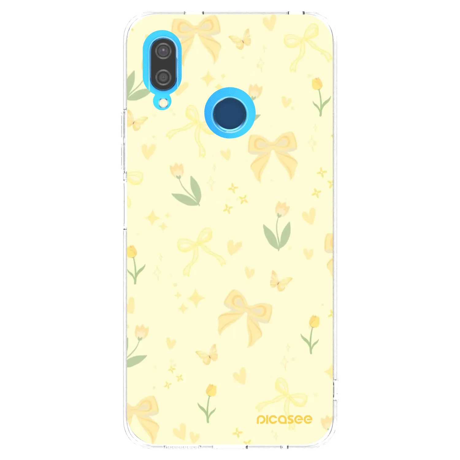 Picasee silikonový průhledný obal pro Huawei P20 Lite - Honey Blossom