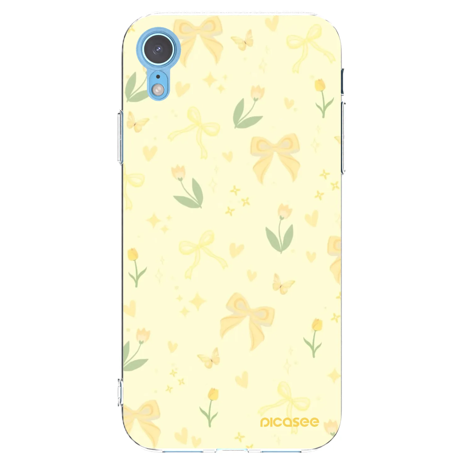 Picasee silikonový průhledný obal pro Apple iPhone XR - Honey Blossom