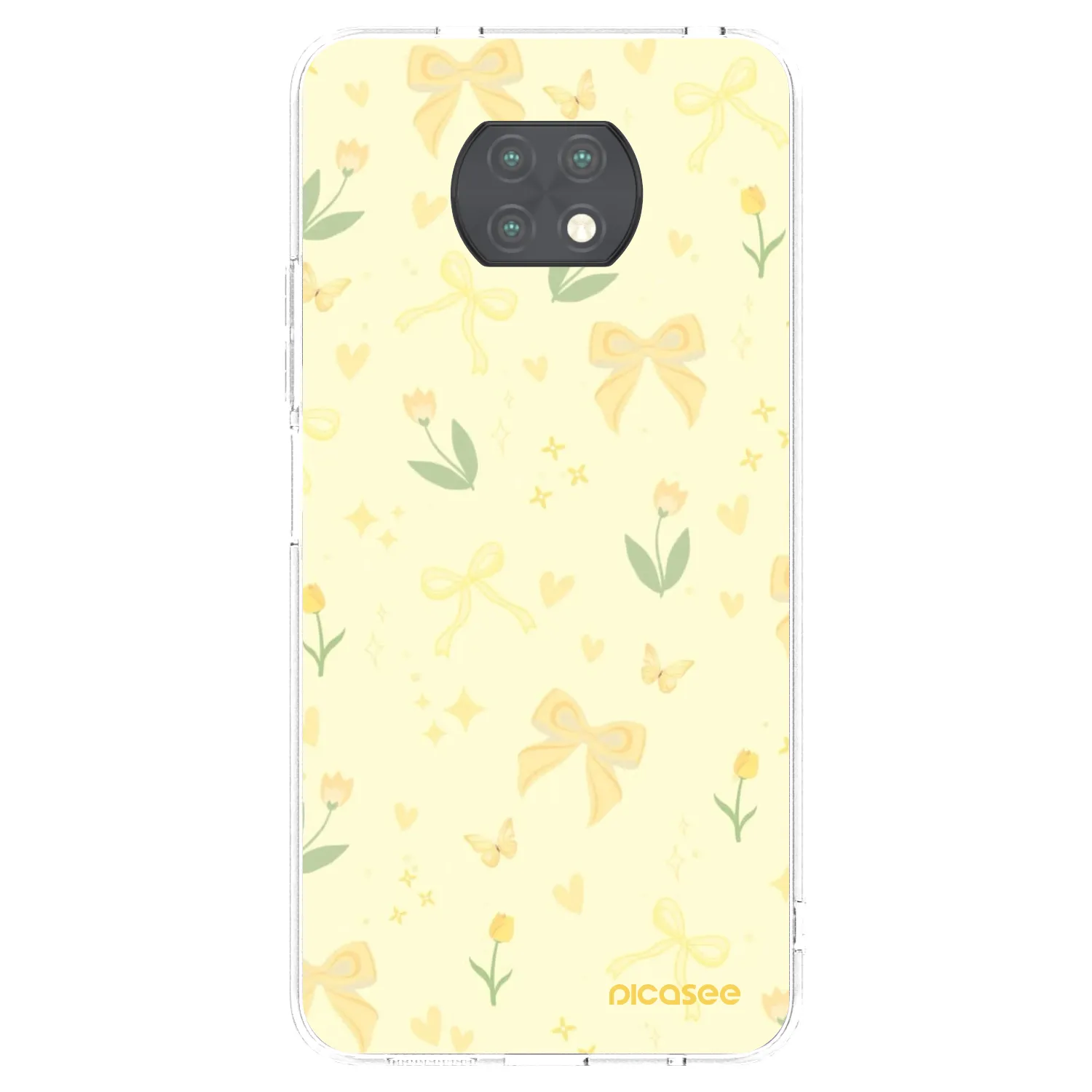 Picasee silikonový průhledný obal pro Xiaomi Redmi Note 9T - Honey Blossom