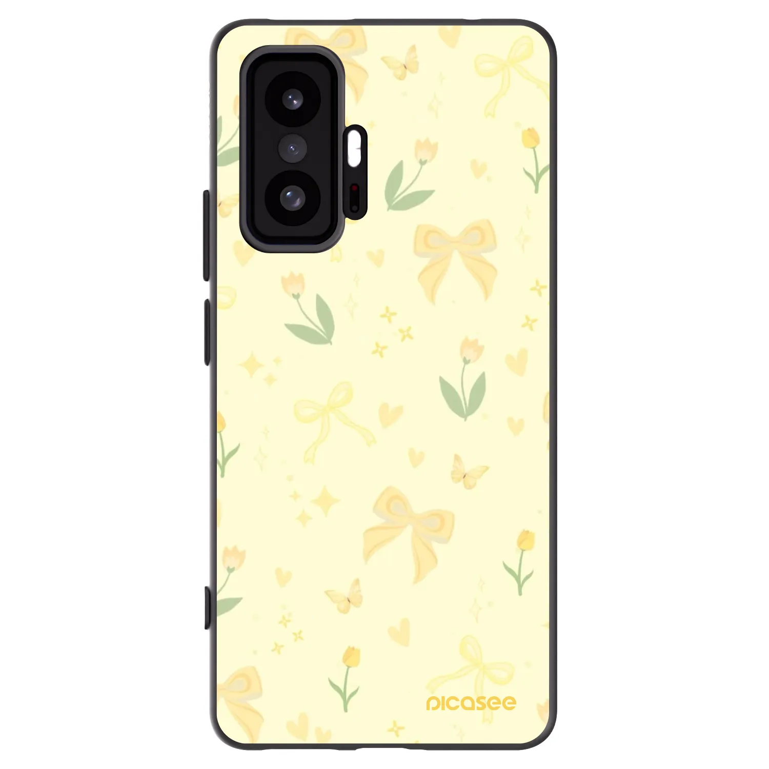 Picasee silikonový černý obal pro Xiaomi 11T Pro - Honey Blossom