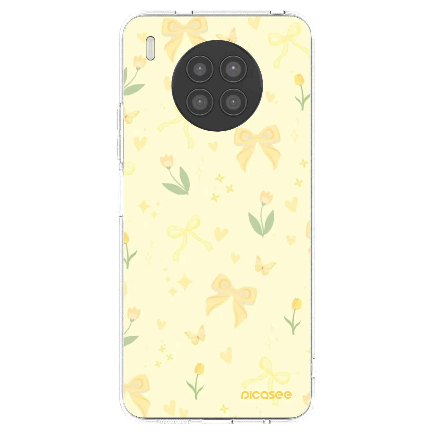Picasee silikonový průhledný obal pro Huawei Nova 8i - Honey Blossom