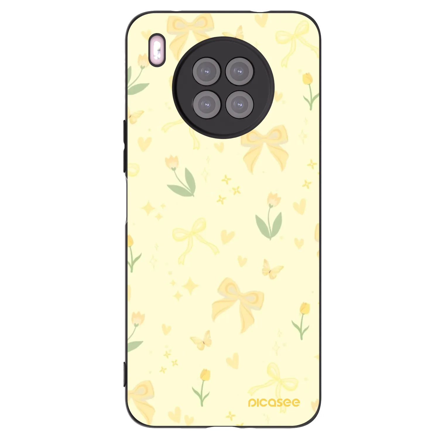 Picasee silikonový černý obal pro Huawei Nova 8i - Honey Blossom