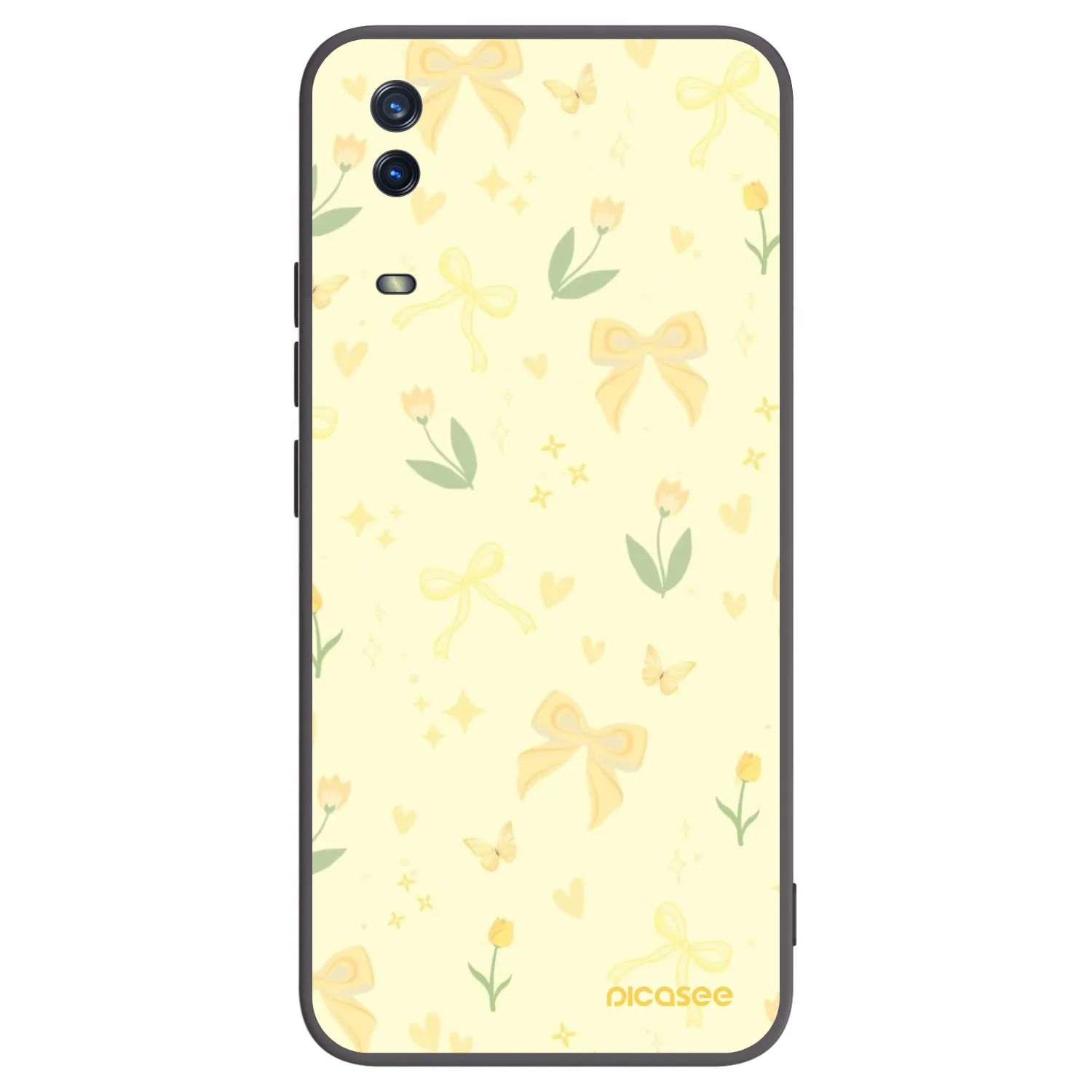 Picasee silikonový černý obal pro Vivo Y11s - Honey Blossom