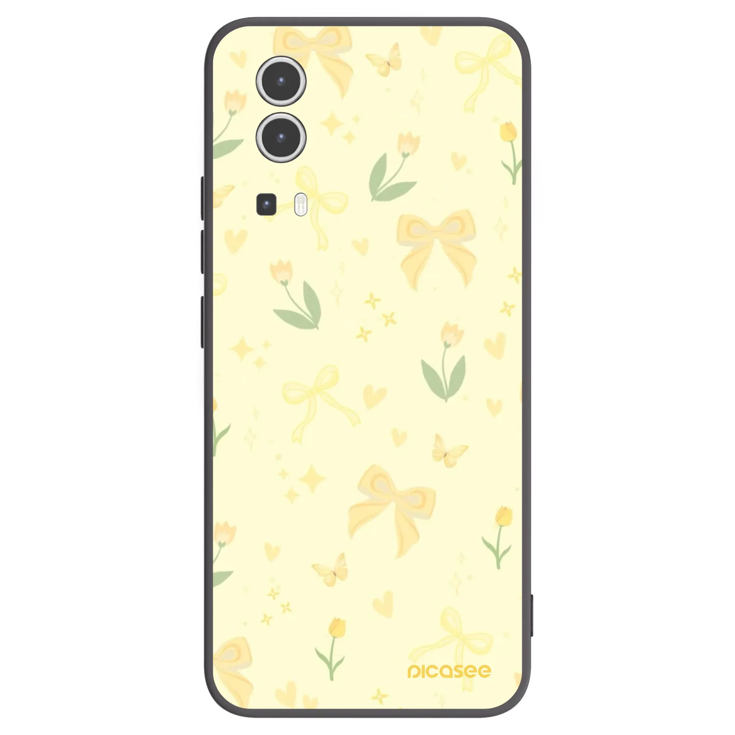 Picasee silikonový černý obal pro Vivo Y72 5G - Honey Blossom
