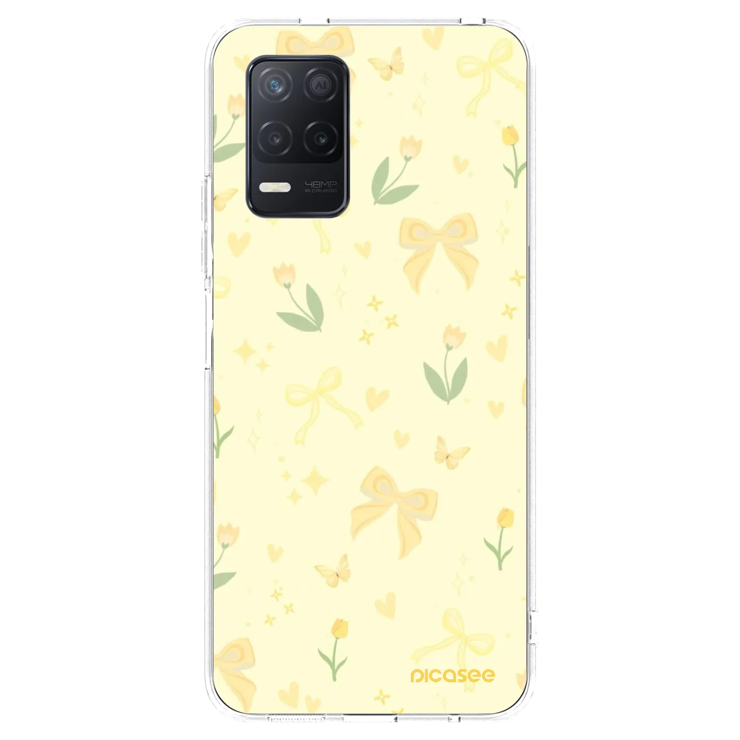 Picasee silikonový průhledný obal pro Realme 8 5G - Honey Blossom