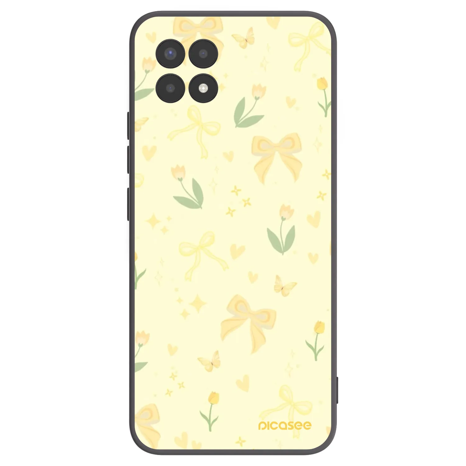 Picasee silikonový černý obal pro Realme 8i - Honey Blossom