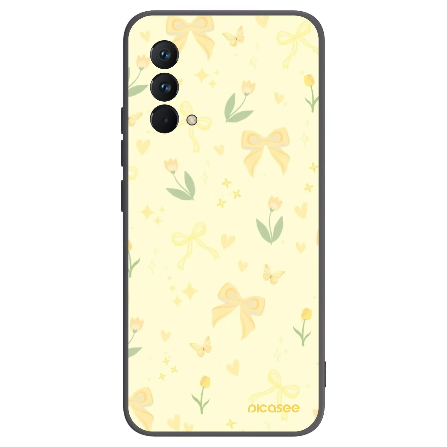 Picasee silikonový černý obal pro Realme GT Master Edition 5G - Honey Blossom