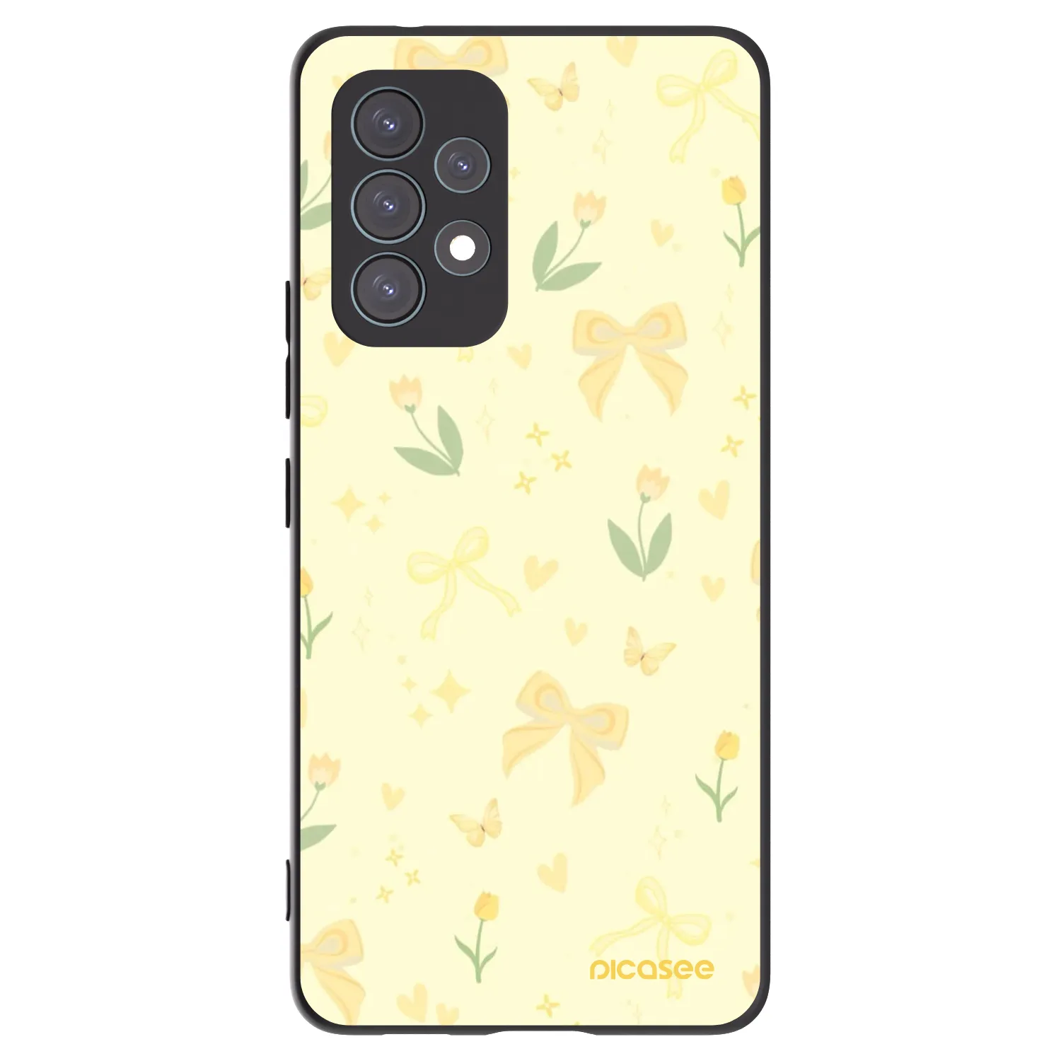 Picasee silikonový černý obal pro Samsung Galaxy A53 5G A536 - Honey Blossom