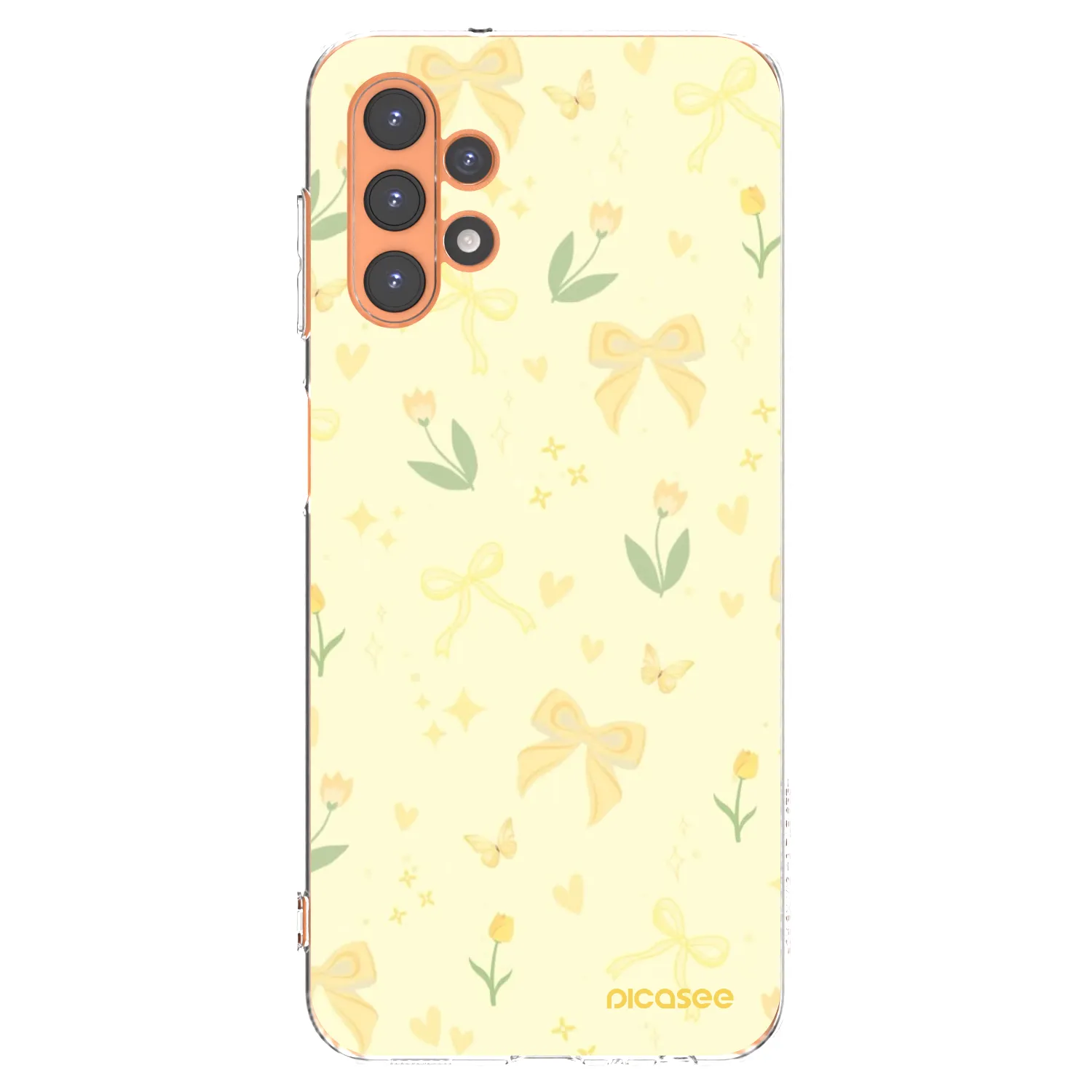 Picasee silikonový průhledný obal pro Samsung Galaxy A13 4G A135 - Honey Blossom