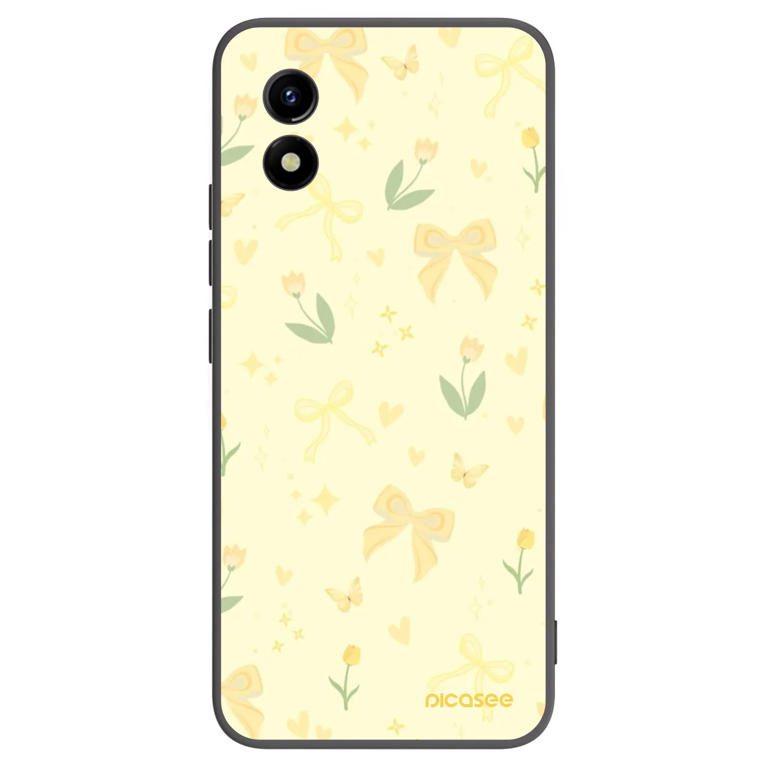 Picasee silikonový černý obal pro Vivo Y01 - Honey Blossom