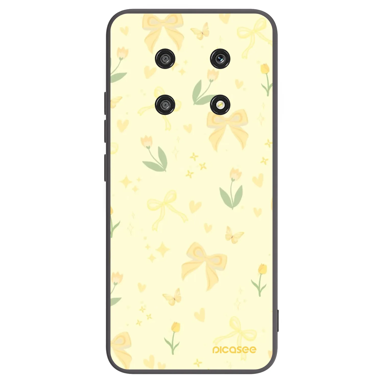 Picasee silikonový černý obal pro Honor Magic4 Lite 5G - Honey Blossom