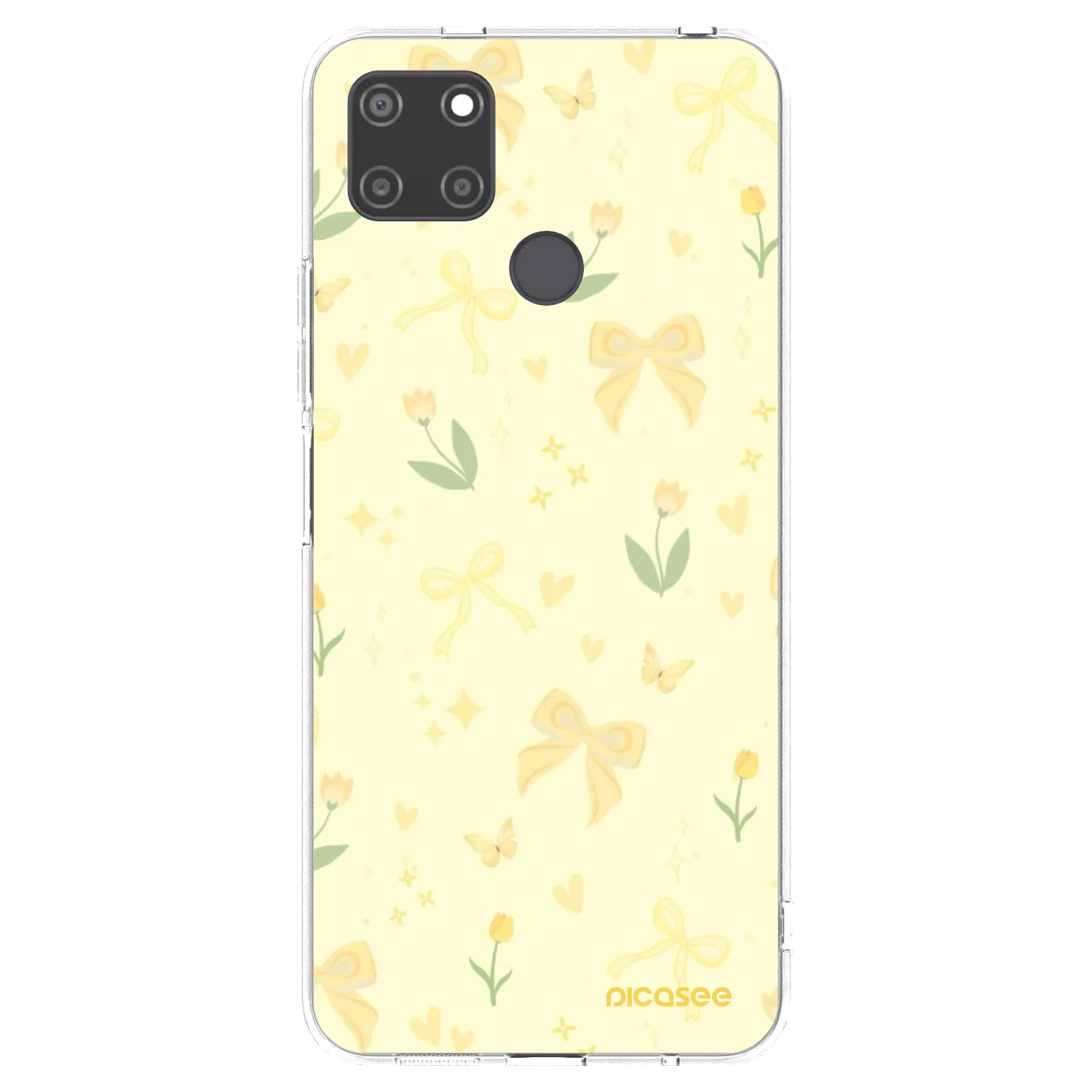 Picasee silikonový průhledný obal pro Realme C21Y - Honey Blossom