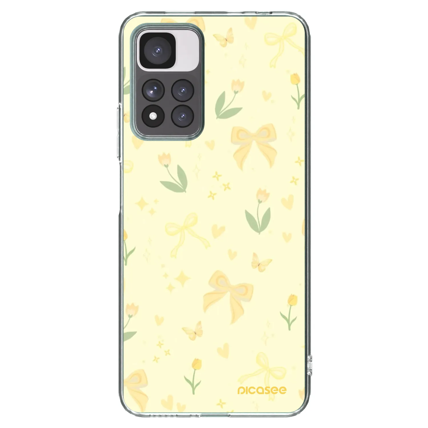 Picasee silikonový průhledný obal pro Xiaomi Redmi Note 11 Pro+ 5G - Honey Blossom