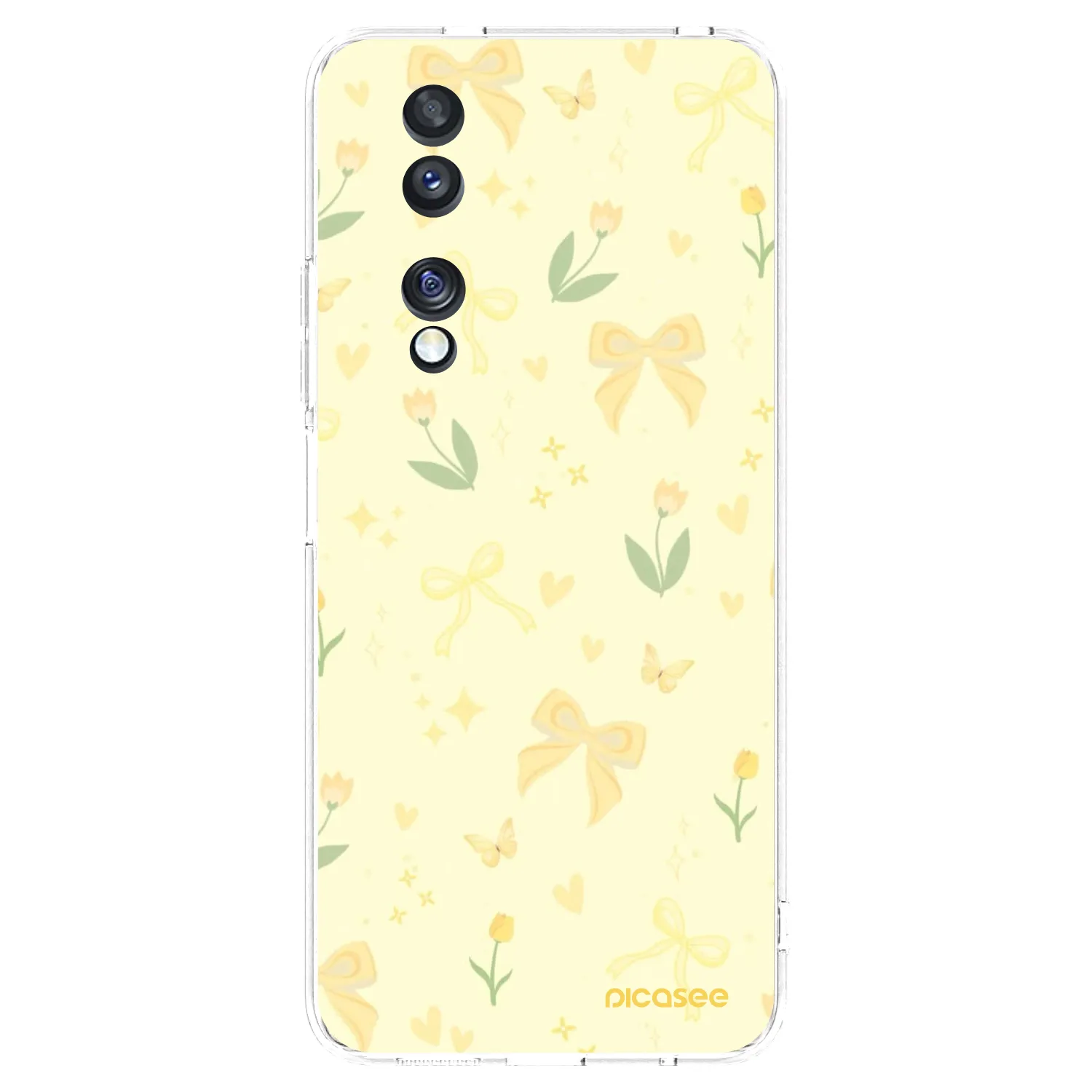 Picasee silikonový průhledný obal pro Honor 70 - Honey Blossom