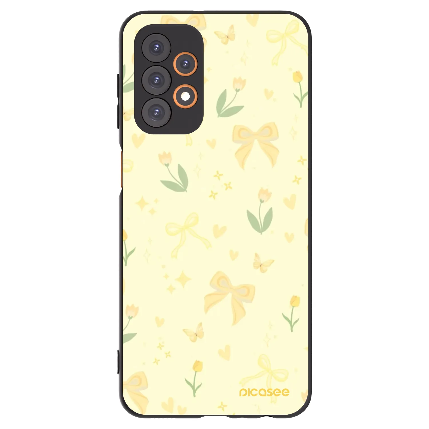 Picasee silikonový černý obal pro Samsung Galaxy A23 A236B 5G - Honey Blossom