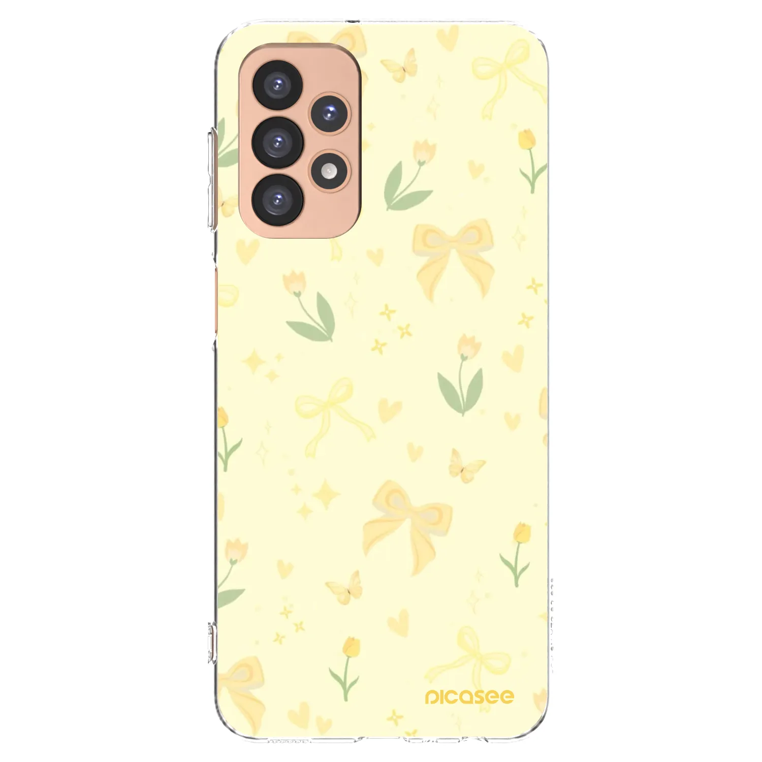 Picasee silikonový průhledný obal pro Samsung Galaxy A23 A236B 5G - Honey Blossom